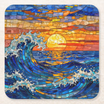 Oceanic Coastal Ocean Waves Sunset