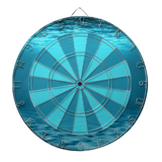 Oceanic Deep Blue Water Pattern Dart Board