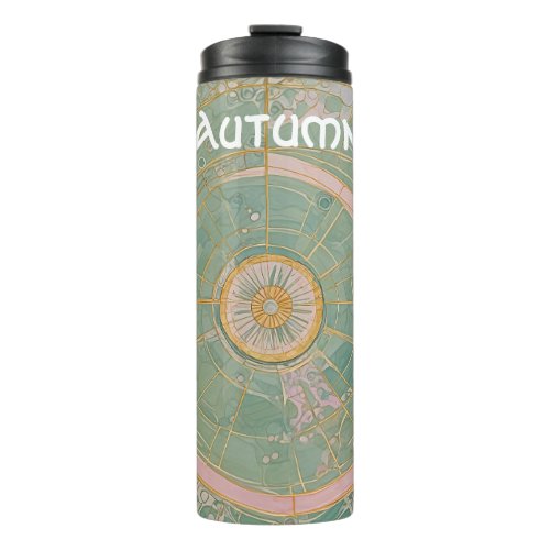 Oceanic Dream Abstract Water Foam Texture Thermal Tumbler