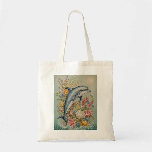 Oceanic Embrace Tote Bag (Front)