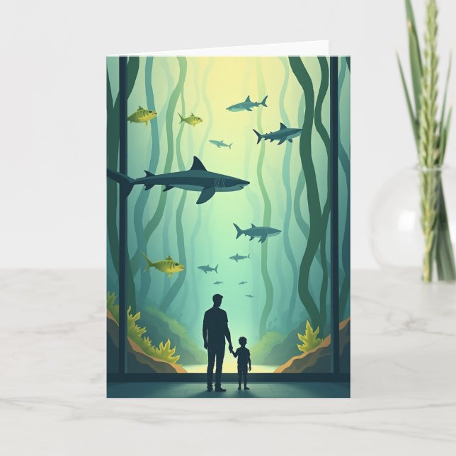 Oceanic Fathers Day Scene Card (Front)