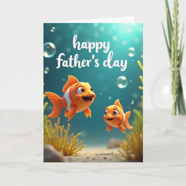 Oceanic Fathers Day Wish Card (Front)