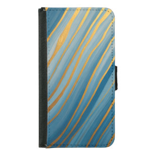 "Oceanic Gold Flow Samsung Galaxy S5 Wallet Case