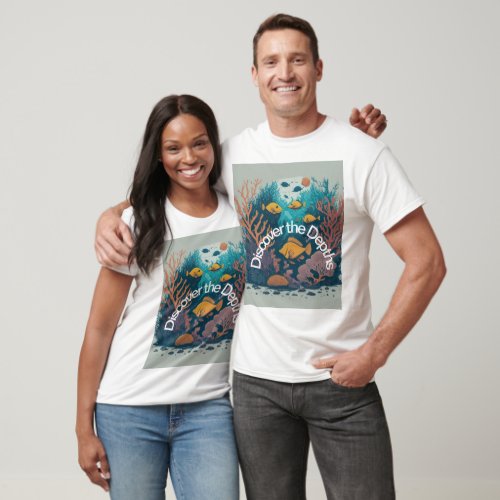 Oceanic Harmony Discover the Depths T_Shirt