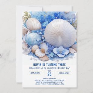 Oceanic Journey Boy Birthday Invitation