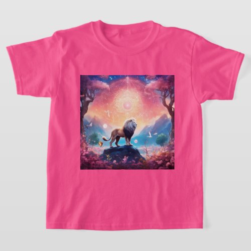 Oceanic Lion Magical Majesty T_Shirt Design