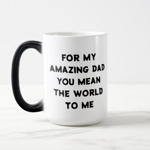 Oceanic Love Customizable Dad's Coffee Color Morph Mug