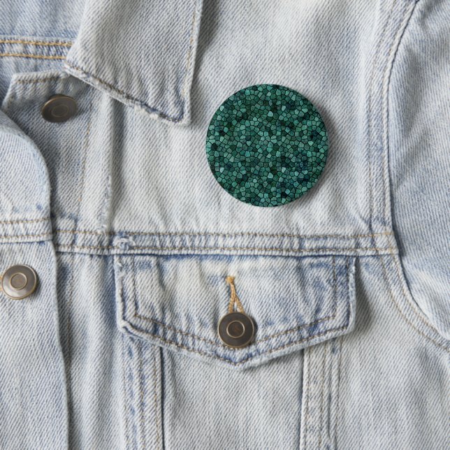 Oceanic Mosaic Crust Texture Abstract Pattern Button (In Situ)