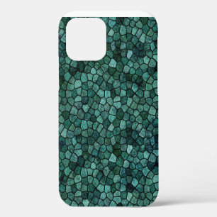 Oceanic Mosaic Crust Texture Abstract Pattern iPhone 12 Case