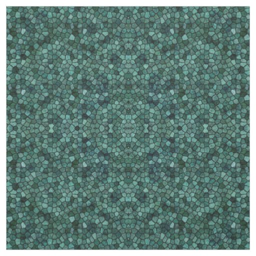 Oceanic Mosaic Crust Texture Abstract Pattern Fabric