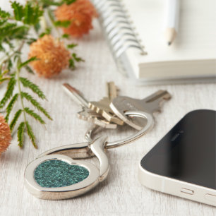 Oceanic Mosaic Crust Texture Abstract Pattern Keychain