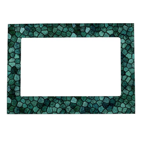 Oceanic Mosaic Crust Texture Abstract Pattern Magnetic Frame