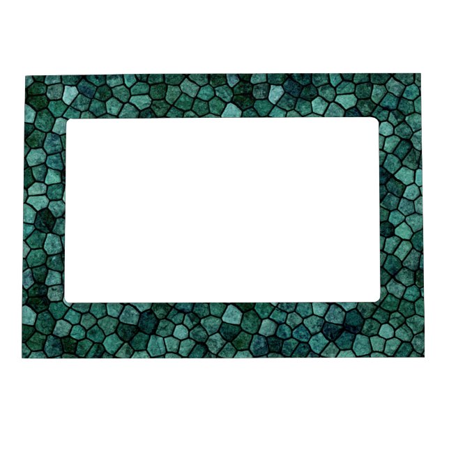 Oceanic Mosaic Crust Texture Abstract Pattern Magnetic Frame (Front)