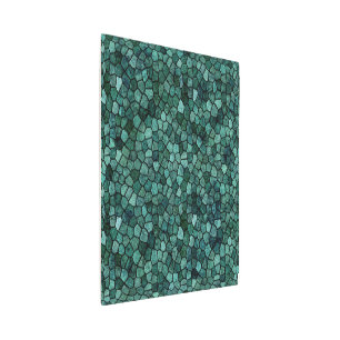 Oceanic Mosaic Crust Texture Abstract Pattern Metal Print