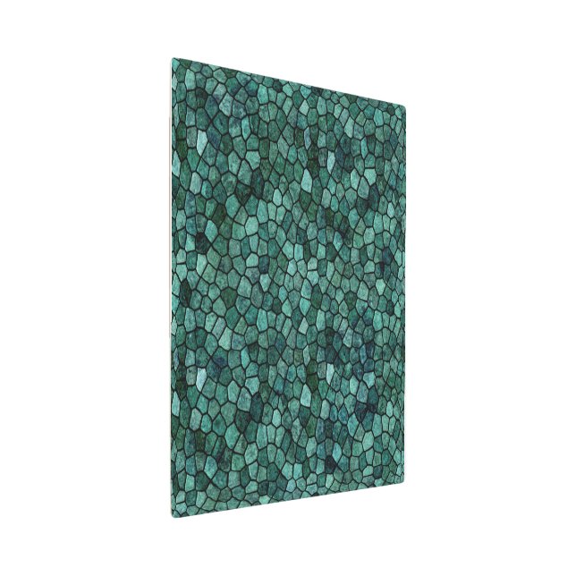 Oceanic Mosaic Crust Texture Abstract Pattern Metal Print (3/4)