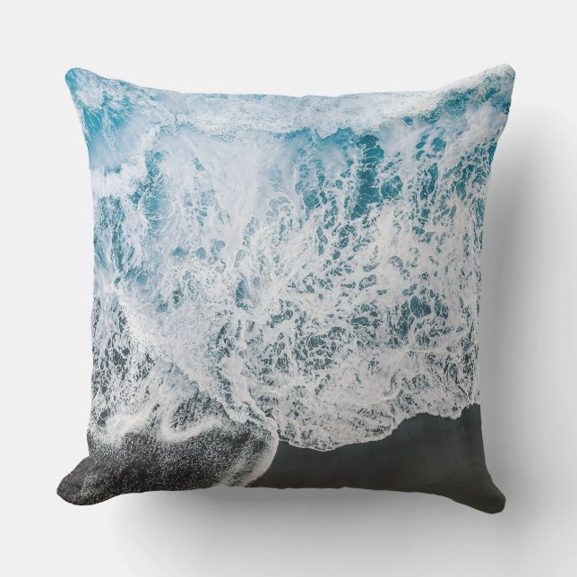 Oceanic Serenity Beach Water Pillow (Front)