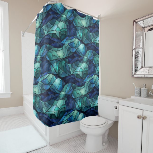 Oceanic Shower Curtain (In Situ)