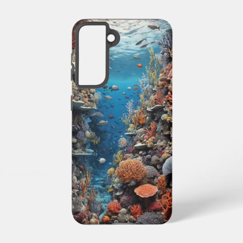Oceanic Symphony Exploring the Vibrant Underwater Samsung Galaxy S21 Case