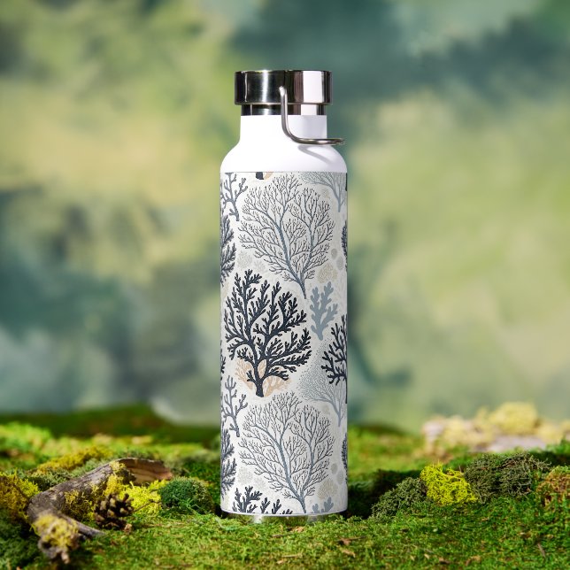 Oceanic Vibes Botanical Corals Water Bottle (Outdoor)