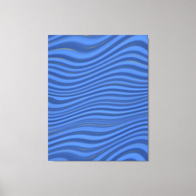 Oceanic wave  canvas print (Front)