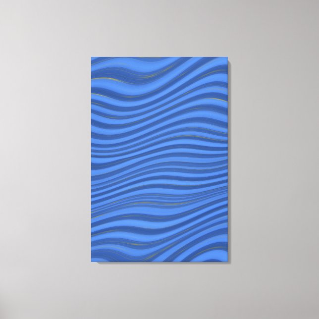 Oceanic wave  canvas print (Front)