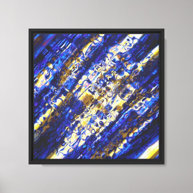 Oceanic wave pattern  canvas print (Front)