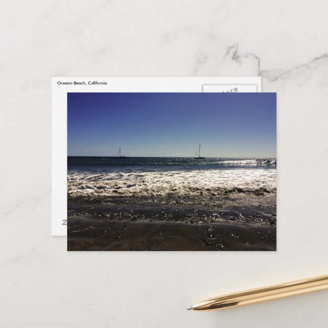Oceano Beach Postcard (Front/Back In Situ)
