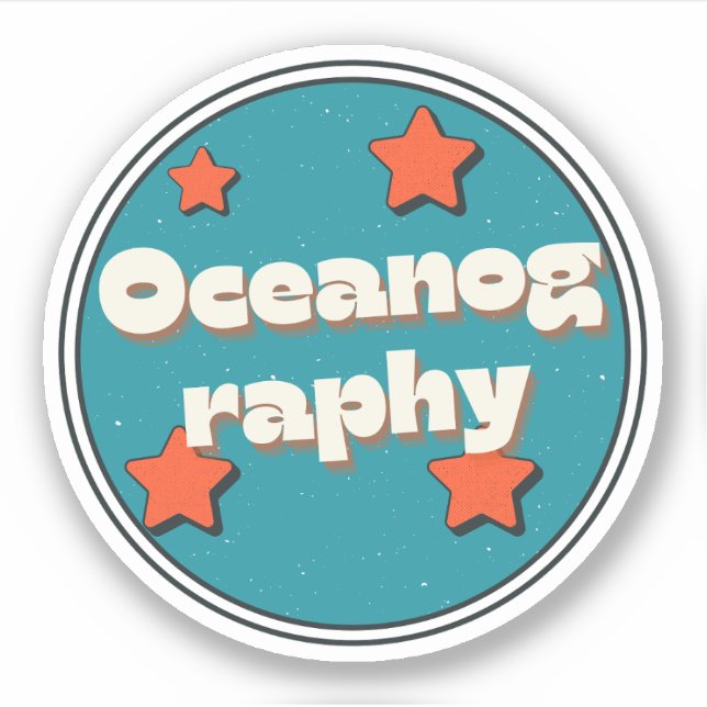 Oceanography Sticker (Front)
