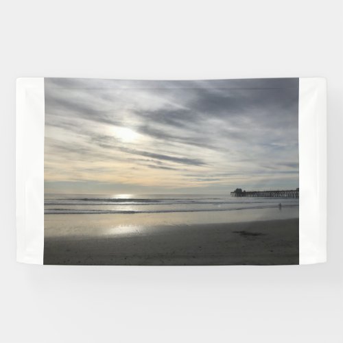 Oceanpier view vinyl backdrop banner