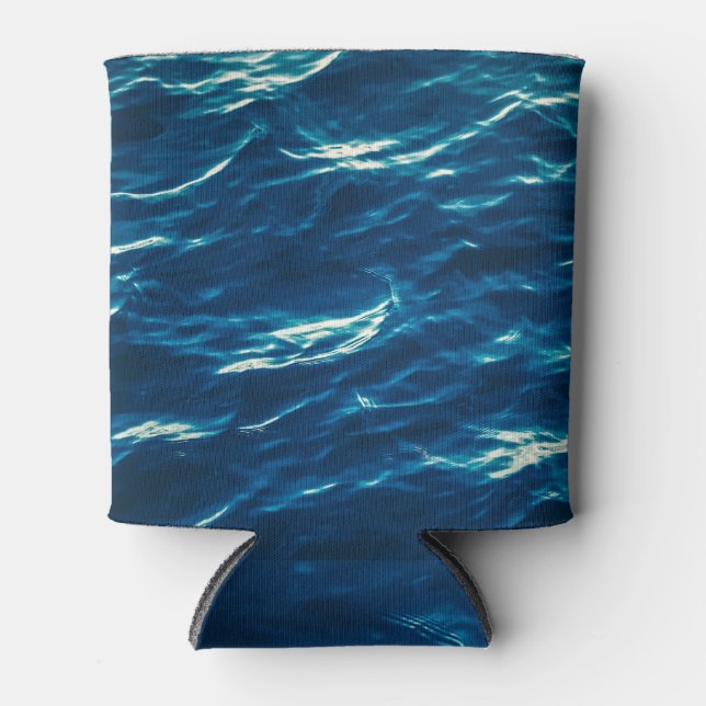 Ocean's Depths: Deep Blue Mystery Can Cooler (Front)