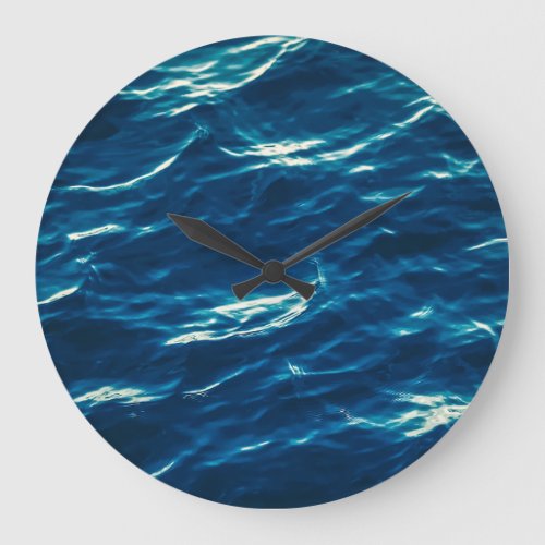 Oceans Depths Deep Blue Mystery Large Clock