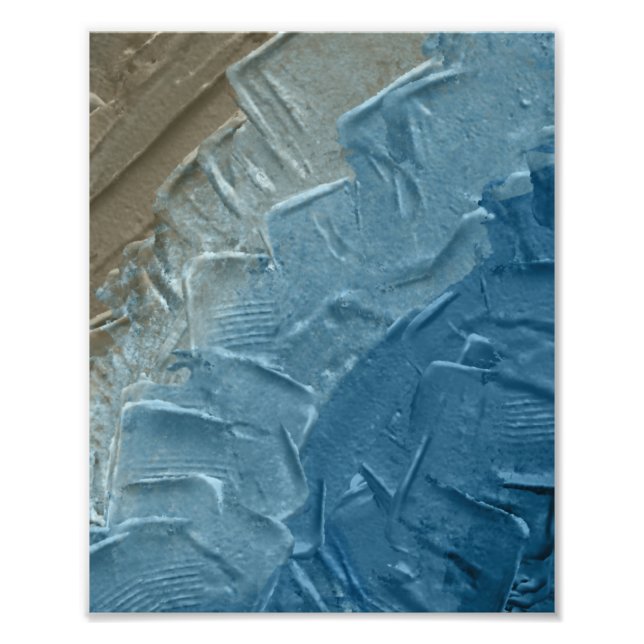 Ocean's Edge: A Digital Painting of Tranquility Photo Print (Front)