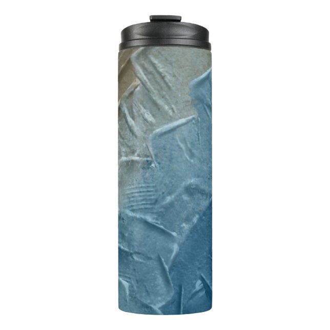 Ocean's Edge: A Digital Painting of Tranquility Thermal Tumbler (Front)