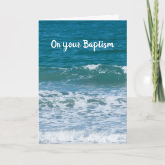 Ocean's Edge Baptism Card