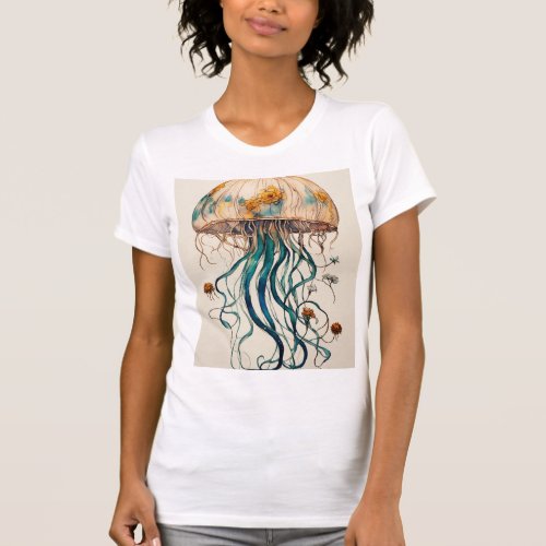 Oceans Elegance Jellyfish Glow T_Shirt