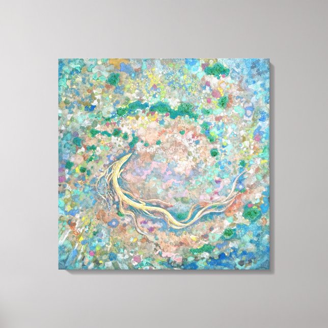 Ocean's Forest: Dragon's Current Canvas Print (Front)
