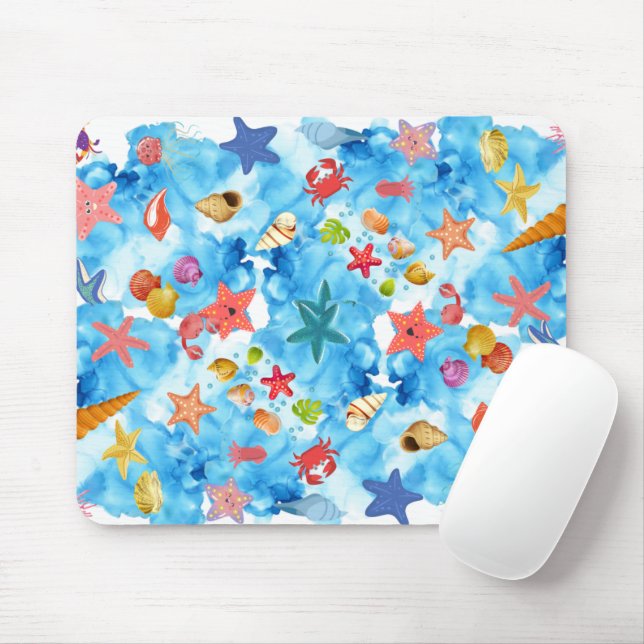 OCEAN'S GEMS MOUSE PAD (With Mouse)