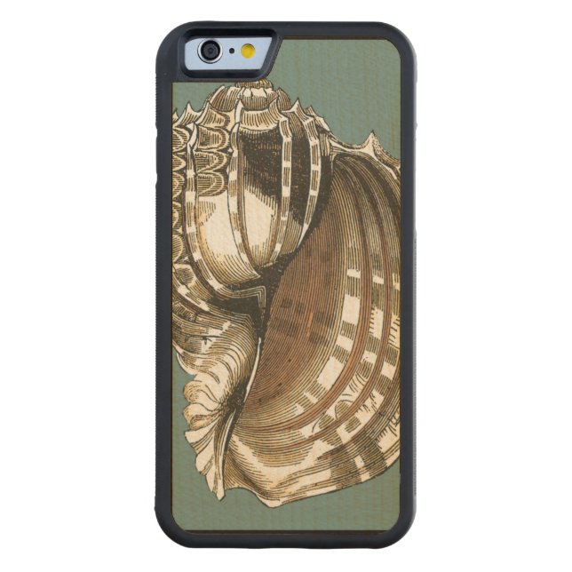 Ocean's Jewel Carved Wood iPhone Case (Back)
