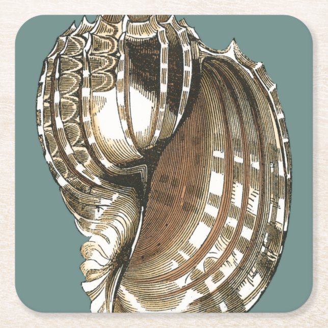 Ocean's Jewel Square Paper Coaster (Front)