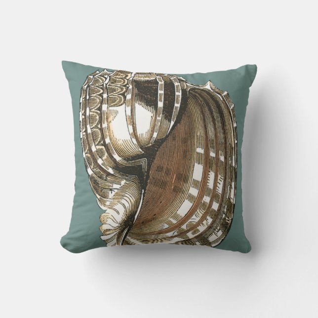 Ocean's Jewel Throw Pillow (Front)