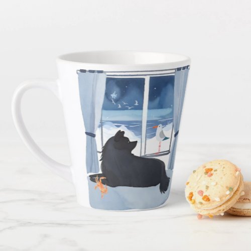 OCEANS LULLABY Lapphund  Latte Mug