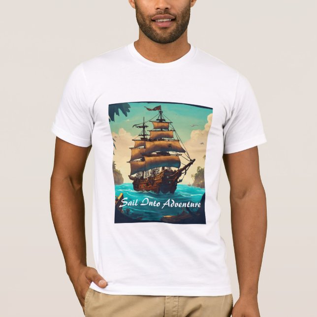 Ocean's Majesty: Sail Into Adventure T-Shirt (Front)