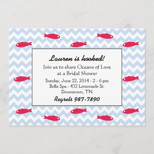 Oceans of Love Bridal Shower Invites