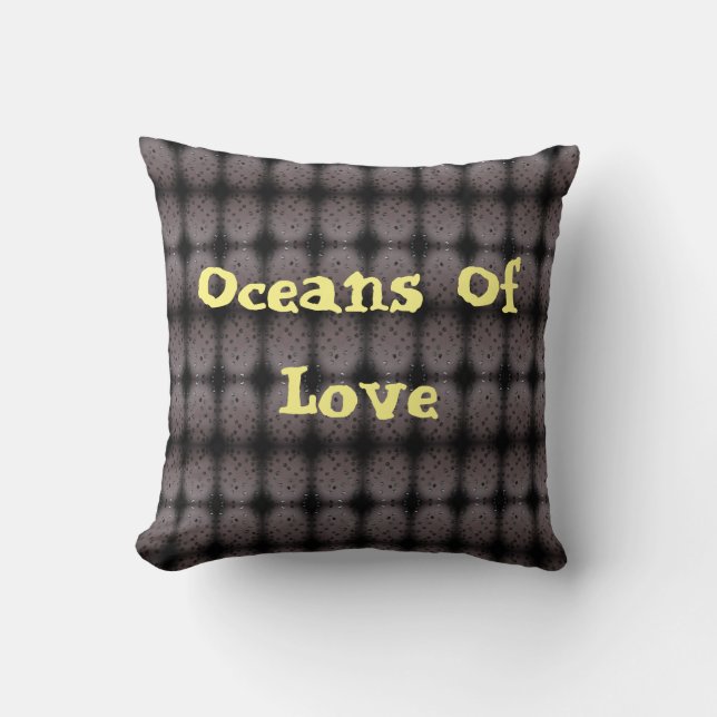 Oceans Of Love Throw Pillow (Front)