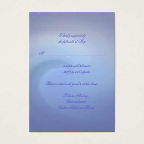 Oceans of Love RSVP Card Business Cards