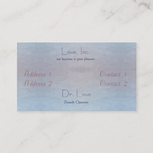 Oceans of Love Standard Card Business Card