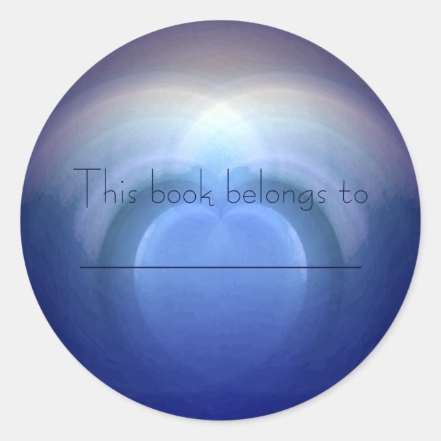 Oceans of Love Wedding Classic Round Sticker (Front)