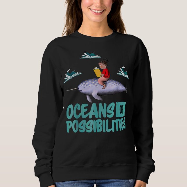 Oceans-Of-Possibilities-Summer-Reading 2022 Librar Sweatshirt (Front)