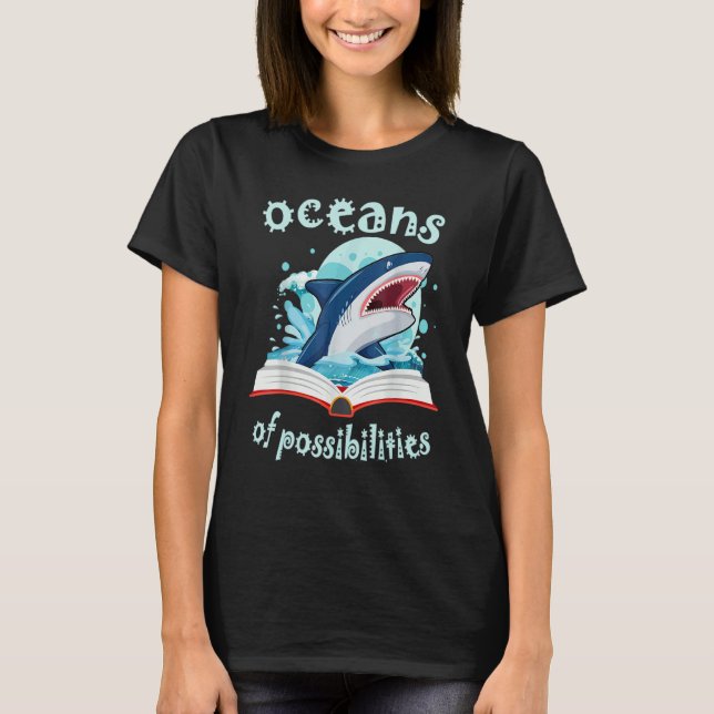 Oceans Of Possibilities Summer Reading 2022 Librar T-Shirt (Front)
