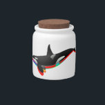 Oceans Pass Candy Jar<br><div class="desc">killer whale attack mode</div>